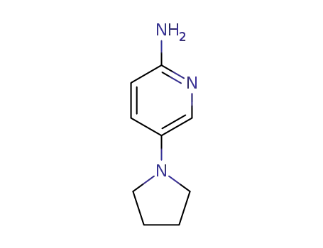 Molecular Structure of 937623-38-6 (5-PYRROLIDIN-1-YLPYRIDIN-2-AMINE)