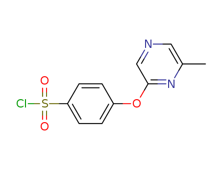 4-[(6-Methylpyrazin-2-yl)oxy]benzenesulfonyl chloride , 97%