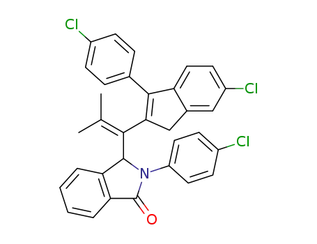 3-{1-[6-chloro-3-(4-chlorophenyl)-1H-inden-2-yl]-2-methylprop-1-en-1-yl}-2-(4-chlorophenyl)isoindolin-1-one