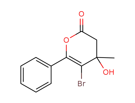 5-Bromo-4-hydroxy-4-methyl-6-phenyl-3,4-dihydro-2H-pyran-2-one