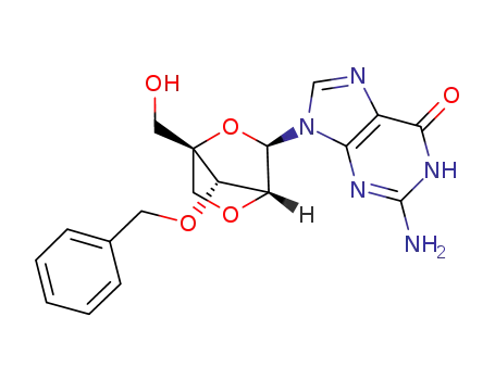 (1S,3R,4R,7S)-7-benzyloxy-1-hydroxymethyl-3-(guanin-9-yl)-2,5-dioxabicyclo[2.2.1]heptane