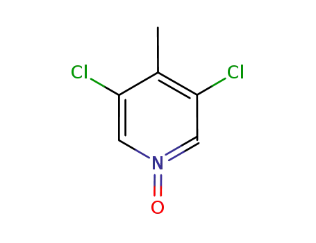 Molecular Structure of 1026899-06-8 (3,5-dichloro-4-methylpyridin-1-ium-1-olate)