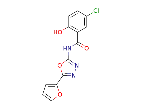 5-chloro-N-(5-furan-2-yl-[1,3,4]oxadiazol-2-yl)-2-hydroxybenzamide