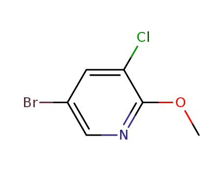Molecular Structure of 848366-28-9 (2-Methoxy-3-chloro-5-bromopyridine)