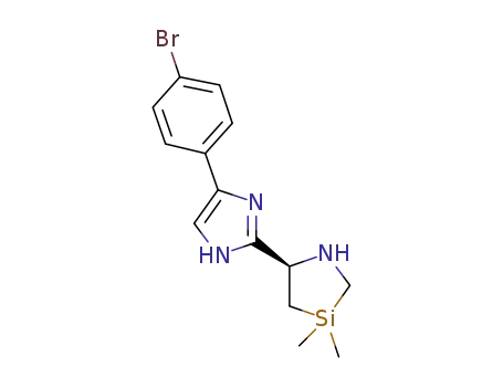 (R)-5-[4-(4-bromo-phenyl)-1H-imidazol-2-yl]-3,3-dimethyl-[1,3]azasilolidine
