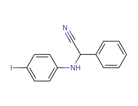 Molecular Structure of 60561-60-6 (Benzeneacetonitrile, a-[(4-iodophenyl)amino]-)