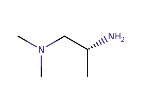 Molecular Structure of 62689-51-4 (1-DIMETHYLAMINO-2-PROPYLAMINE  98)