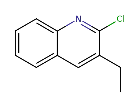 Molecular Structure of 67525-28-4 (2-CHLORO-3-ETHYLQUINOLINE)