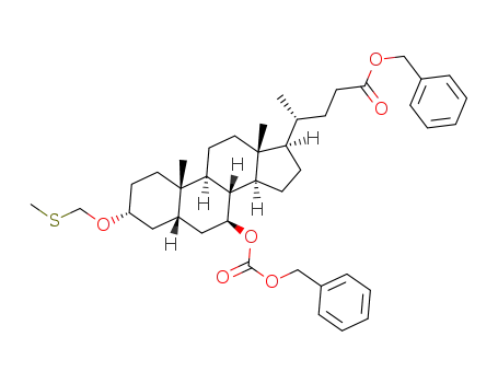 3-(methylthiomethoxy)-7-(benzyloxycarbonyloxy)ursodeoxycholic acid benzyl ester