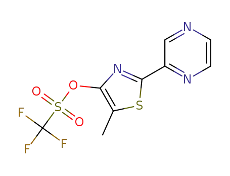trifluoro-methanesulfonic acid 5-methyl-2-pyrazin-2-yl-thiazol-4-yl ester