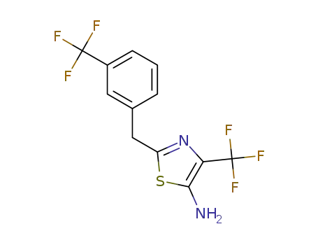 4-(trifluoromethyl)-2-[3-(trifluoromethyl)benzyl]-1,3-thiazole-5-amine