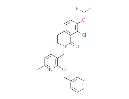 2-{[2-(benzyloxy)-4,6-dimethylpyridin-3-yl]methyl}-8-chloro-7-(difluoromethoxy)-3,4-dihydroisoquinolin-1(2H)-one