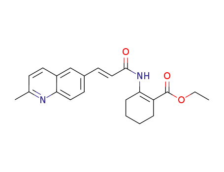 (E)-ethyl 2-(3-(2-methylquinolin-6-yl)acrylamido)cyclohex-1-enecarboxylate