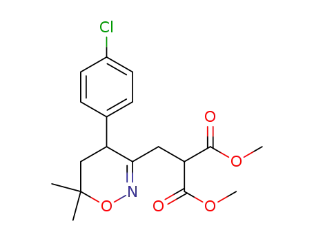 dimethyl 2-{[4-(4-chlorophenyl)-6,6-dimethyl-5,6-dihydro-4H-1,2-oxazin-3-yl]methyl}malonate