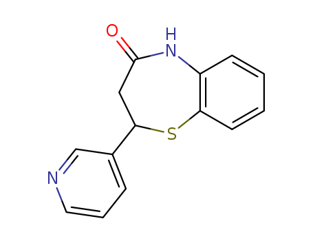 1,5-Benzothiazepin-4(5H)-one,2,3-dihydro-2-(3-pyridinyl)-