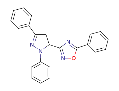 3-(1,3-diphenyl-4,5-dihydro-1H-pyrazol-5-yl)-5-phenyl-1,2,4-oxadiazole