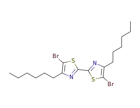 Molecular Structure of 180729-93-5 (5,5'-dibromo-4,4'-dihexyl-2,2'-bithiazole)
