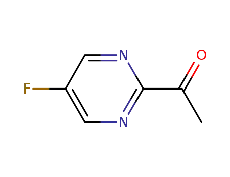 Molecular Structure of 905587-44-2 (1-(5-fluoropyriMidin-2-yl)ethanone)