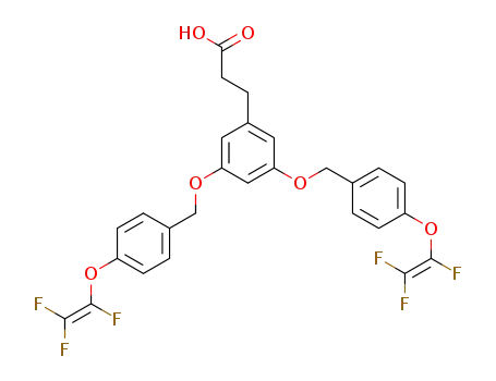 3,5-bis(4-(1,2,2-trifluoroethenyloxy)benzyloxy)phenylpropionic acid