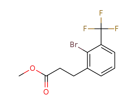 3-(2-bromo-3-trifluoromethyl-phenyl)-propionic acid methyl ester