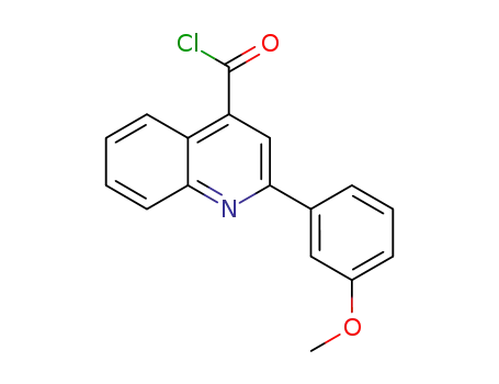 Molecular Structure of 1160264-60-7 (2-(3-methoxyphenyl)quinoline-4-carbonyl chloride)