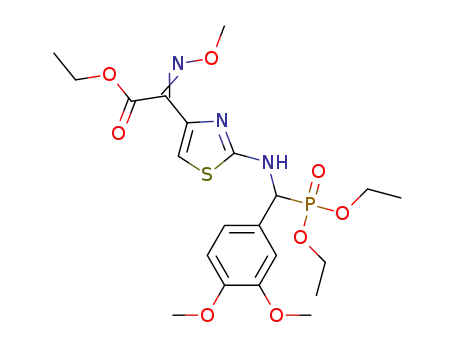 ethyl 2-(2-((diethoxyphosphoryl)(3,4-dimethoxyphenyl)methylamino)thiazol-4-yl)-2-(methoxyimino)acetate