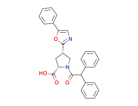 (2S,4S)-1-(2,2-diphenylacetyl)-4-(5-phenyloxazol-2-yl)pyrrolidine-2-carboxylic acid