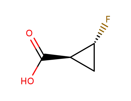 Molecular Structure of 105919-34-4 ((1S,2S)-2-fluorocyclopropanecarboxylic acid)