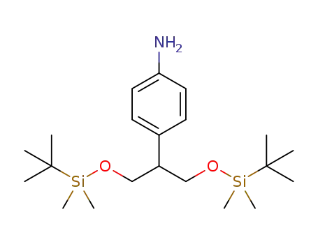4-(2,2,3,3,9,9,10,10-octamethyl-4,8-dioxa-3,9-disilaundecan-6-yl)aniline