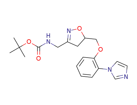 tert-butyl ((5-((2-(1H-imidazol-1-yl)phenoxy)methyl)-4,5-dihydroisoxazol-3-yl)methyl)carbamate