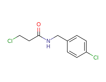 Molecular Structure of 103038-67-1 (3-CHLORO-N-(4-CHLORO-BENZYL)-PROPIONAMIDE)