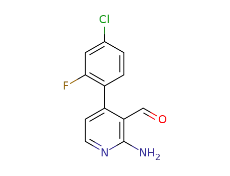 2-amino-4-(4-chloro-2-fluorophenyl)nicotinaldehyde