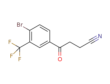 4-(4-bromo-3-(trifluoromethyl)phenyl)-4-oxobutanenitrile