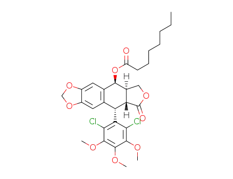 2′,6′-dichloro-4β-n-octanoyloxypodophyllotoxin