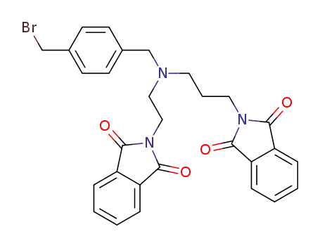 (2-phthalimidoethyl)(3-phthalimidoprop-1-yl)(4-bromomethylbenzyl)amine
