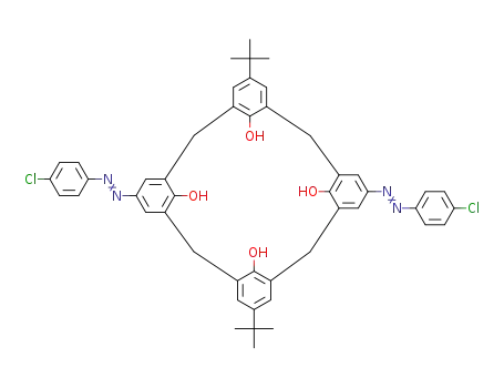 25,26,27,28-tetrahydroxy-11,23-di-(tert-butyl)-5,17-(4-chlorophenylazo)calix[4]arene