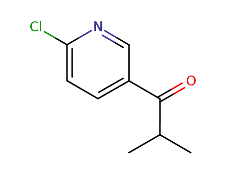 Molecular Structure of 244263-45-4 (1-(6-Chloropyridin-3-yl)-2-methylpropan-1-one)