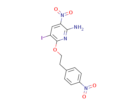 2-Pyridinamine,5-iodo-3-nitro-6-[2-(4-nitrophenyl)ethoxy]-