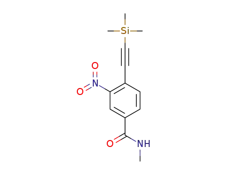 N-methyl-4-(2-(trimethylsilyl)ethynyl)-3-nitrobenzamide