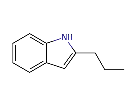 Molecular Structure of 13228-41-6 (1H-Indole, 2-propyl-)