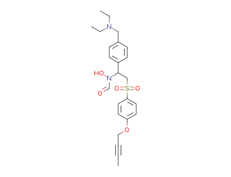 N-[2-(4-but-2-ynyloxybenzenesulfonyl)-1-(4-diethylaminomethylphenyl)ethyl]-N-hydroxyformamide