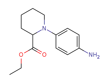 Molecular Structure of 482308-04-3 (1-(4-AMINO-PHENYL)-PIPERIDINE-2-CARBOXYLIC ACID ETHYL ESTER)