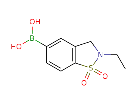 5-dihydroxyboryl-2-ethyl-2,3-dihydro-benzo[d]isothiazole 1,1-dioxide