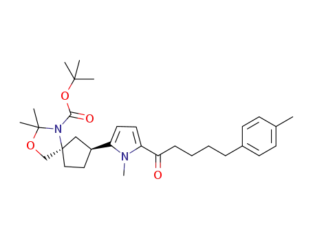 tert-butyl (5R,7S)-2,2-dimethyl-7-{1-methyl-5-[5-(4-methylphenyl)pentanoyl]-1H-pyrrol-2-yl}-3-oxa-1-azaspiro[4.4]nonane-1-carboxylate