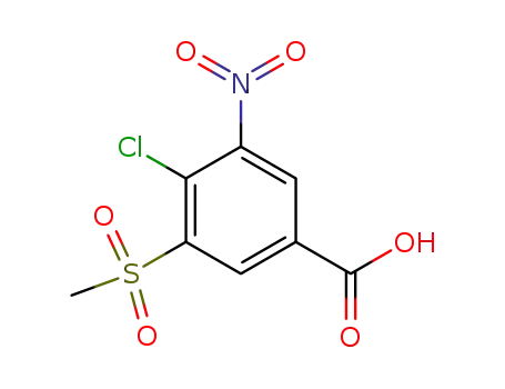 4-chloro-3-(methylsulfonyl)-5-nitrobenzoic acid