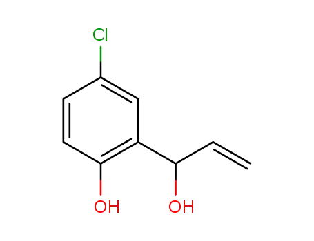 Molecular Structure of 1319720-81-4 (4-chloro-2-(1-hydroxyallyl)phenol)