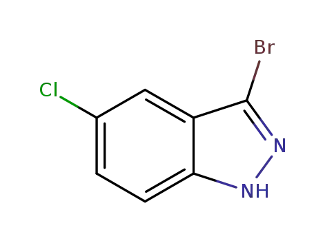 Molecular Structure of 885521-43-7 (3-Bromo-5-chloro-1H-indazole)