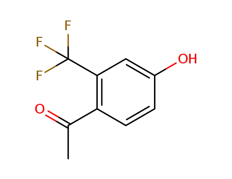 Molecular Structure of 220227-53-2 (4'-Hydroxy-2'-trifluoromethylacetophenone)