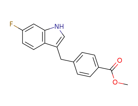 Benzoic acid, 4-[(6-fluoro-1H-indol-3-yl)methyl]-, methyl ester
