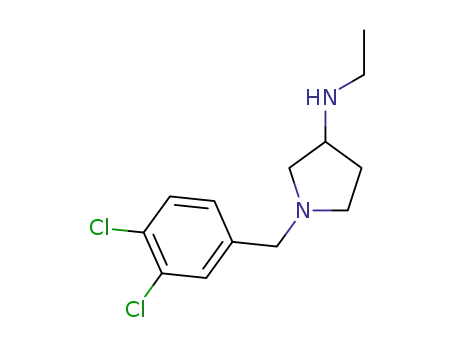 Molecular Structure of 1307683-60-8 ((+/-)-1-(3,4-dichlorobenzyl)-N-ethylpyrrolidin-3-amine)